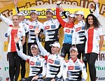Andy et Frank Schleck pendant le Tour de Pologne